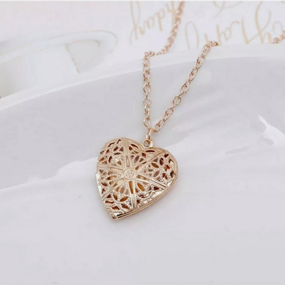 Goldtone Heart Locket - Picture 7 of 9